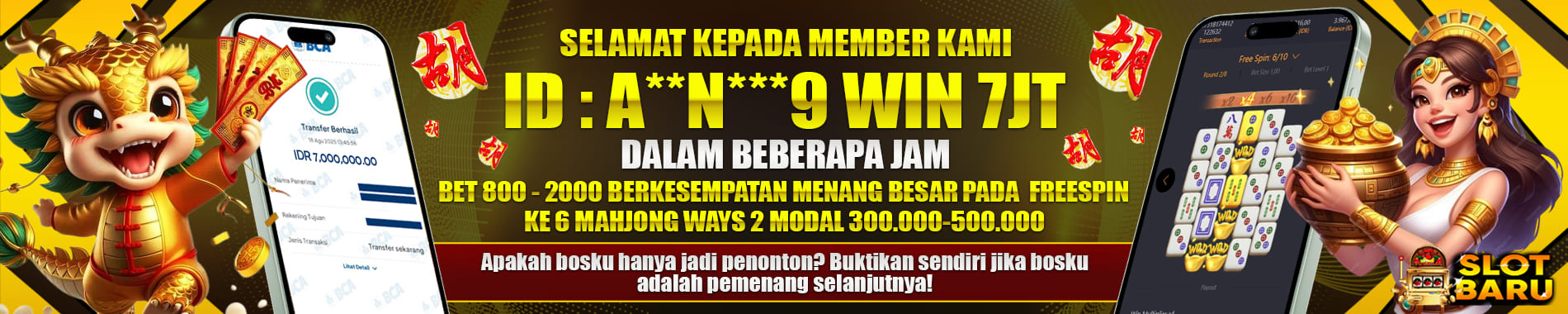 Selamat kemenangan member mahjong ways 2